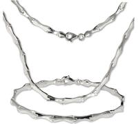 SilverDream Collier Bracelet Ensemble de bijoux pour dames Style Argent mat SDS405