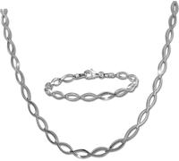 SilverDream Collier Bracelet Femme Ovale 925 Ensemble de bijoux en argent sterling D2SDS455J