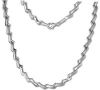 SilverDream Collier femme zigzag 45cm 925 argent mat SDK440J