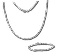 SilverDream Ensemble de bijoux Collier Bracelet Femme Glamour argent mat D2SDS443J