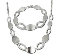 SilverDream Ensemble de bijoux Collier pour femme Grazie argent mat D2SDS408
