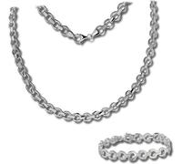 SilverDream Ensemble de bijoux Collier pour femme rond argent mat D2SDS439J