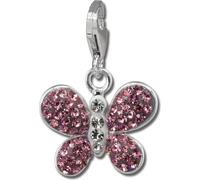SilverDream rose Charm papillon zirconium argent Charms Pendentif GSC546A