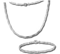 SilverDream Set Bijoux Collier Bracelet Femme Design Argent Brillant D2SDS427