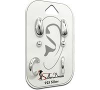 SilverDream Set de 3 bijoux boucles d'oreilles clous d'oreilles 925 Argent Femme SDS623JJ
