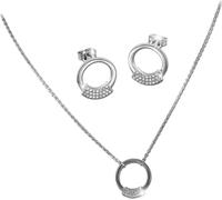 SilverDream Zirconia Set Chaîne Pendentif Boucles d'oreilles Argent blanc Femme GSS403W