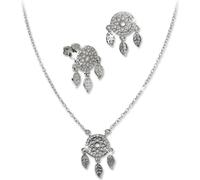 SilverDream Zirconia Set Chaîne Pendentif Boucles d'oreilles Argent blanc Femme GSS406W