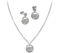 SilverDream Zirconia Set Chaîne Pendentif Boucles d'oreilles Argent blanc Femme GSS410W