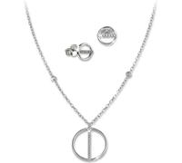 SilverDream Zirconia Set Chaîne Pendentif Boucles d'oreilles Argent blanc Femme GSS411W
