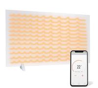 Silvergear® Chauffage Infrarouge Premium | Panneau Chauffant 420W avec Commande WiFi | Protection Contre la Surchauffe | Installation Murale ou Autonome | Design Écologique