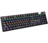 Silvergear® Clavier Mécanique Gaming | Gaming Accessoire, USB | Anti-Ghosting | RGB LEDB Brillantes | Noir