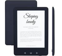 Silvergear® Ebook Reader avec Rétroéclairage | Écran Tactile E-Ink de 6 Pouces | Mémoire de 4 Go pour 3000+ E-Books | Pocketbook | Antireflet et Léger | Noir
