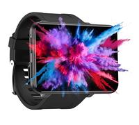 Silvergear® Montre Connectée Hommes & Femmes XL | Smartwatch XL | Écran Tactile 2.4 Pouces | Montre Connectée Extra Grande | Moniteur de Fréquence Cardiaque | Podomètre | 32GB | Noir