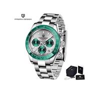 (SilverGreen) Pagani Design 2023 Nouvelles montres de sport à quartz pour hommes en acier inoxydable