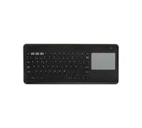 SilverHT - Clavier - avec pavé tactile - sans fil - Bluetooth 3.0 - Espagnol - noir