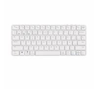 SILVERHT Design - Clavier sans fil universel portable Bluetooth + USB 2.4G | QWERTY espagnol | Compatible avec PC, tablette, Smart TV, Android, iOS et Windows | Ultra fin et silencieux