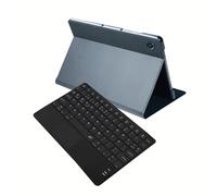SILVERHT Étui avec clavier Bluetooth et touchpad pour Samsung Galaxy Tab A11+/A9+ 11" avec support réglable, couleur grise