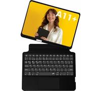 SILVERHT Étui Magnet Touch avec clavier unibody et touchpad pour Samsung Galaxy Tab A11+ 11" avec protection 360°, couleur gris spatial