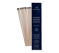 Silverin Lot de 10 bâtons cautérisants au nitrate d'argent et nitrate de potassium, rigides, 200 mm