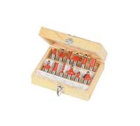 Silverline 1.3cm TCT Routeur Ensemble de Mèches 12pce DIY Puissance Accessoires