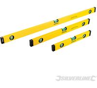 Silverline 119688 Jeu de 3 niveaux de maçon 40/60/100 cm