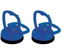 Silverline 127864 Ventouse 55 mm, Bleu, 15 kg (Lot de 2)