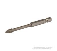 Silverline 128963 Foret à queue hexagonale pour le verre et les carreaux