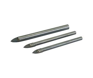 Silverline 217584 Jeu de 3 forets pour carrelage et verre 3 pcs