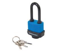 Silverline Cadenas 218458 à longue anse, résistant aux intempéries 48 mm