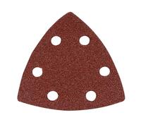 Silverline 218923 10 feuilles abrasives triangulaires auto-agrippantes 90mm Grain 80