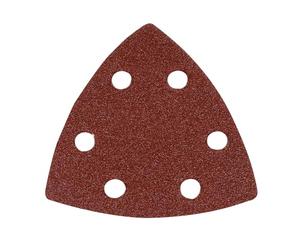 Silverline 218923 10 feuilles abrasives triangulaires auto-agrippantes 90mm Grain 80