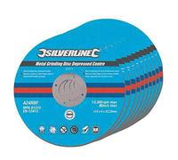 Silverline 224514 Disques abrasifs Métal 115 x 6 x 22,2 mm - Pack of 10