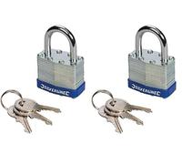 Silverline 224515 Cadenas en acier laminé 40 mm (Lot de 2)