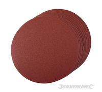 Silverline 224522 Disques abrasifs autocollants, 250 mm 10 pièces