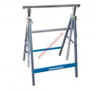 Silverline 226168 Tréteau usage intensif 150 kg Hauteur réglable
