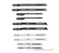Silverline 234060 Jeu de lames de scie sauteuse, 10 pcs
