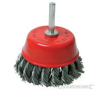 Silverline 244983 Brosse à douille en acier inoxydable avec tige