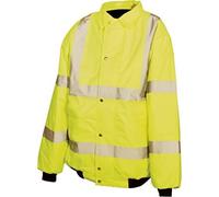 Silverline 244989 Veste bombardier haute visibilité Classe 3 Taille XL 108-116 cm (42-46")