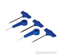 Silverline 245060 Set de poinçons, forets et alènes, 5 pcs