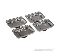Silverline 250007 Plateaux magnétiques, 4 pcs