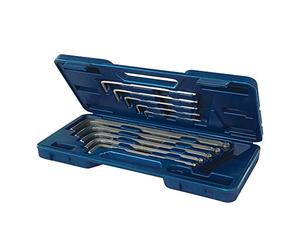 Silverline 250035 Coffret de 10 clés mâles à tête sphérique 3 - 17 mm