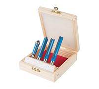 Silverline 250589 Coffret de Fraise de cuisine 12/8 mm, Bleu, 4 pièces