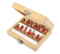 Silverline 251678 Coffret de 12 Fraises à défoncer TCT 8 mm couleur assortie