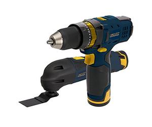 Silverline 262860 GMC Ensemble d'Outils multifonctions Perceuse-Visseuse 12 V
