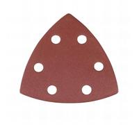 Silverline 264949 Feuilles abrasives triangulaires autocollantes 90 mm, 10 pcs