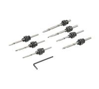 Silverline 273222 Forets pilotes à tête fraisée, 7 pcs