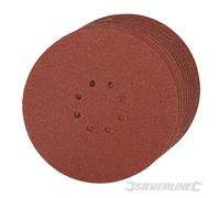 Silverline 274762 Disques abrasifs perforés autocollants 225 mm, 10 pcs