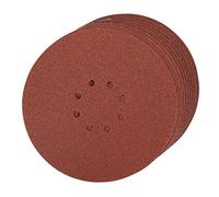 Silverline 274762 Lot de 10 Disques abrasifs perforés auto-agrippant 225 mm Grain 60