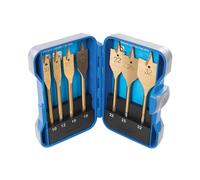 Silverline 279870 Mèches plates titanées, Multicolore, Set de 7 Pièces