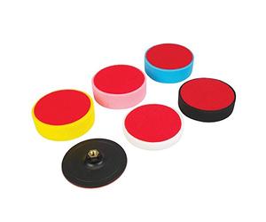 Silverline 285024 Éponges de polissage auto-agrippant -150 x 50 mm , lot de 6